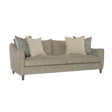 Contemporary Sofa and Swivel Chair With  Feather Down Cushions